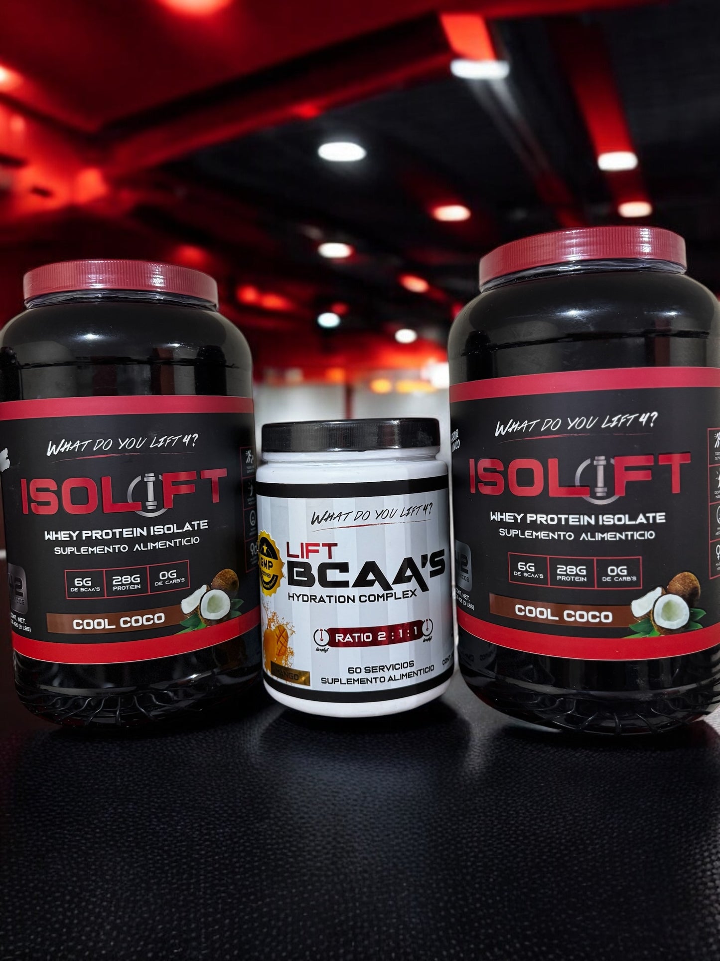 2 ISOLIFT + 1 LIFT BCAA’s Gymrat Combo
