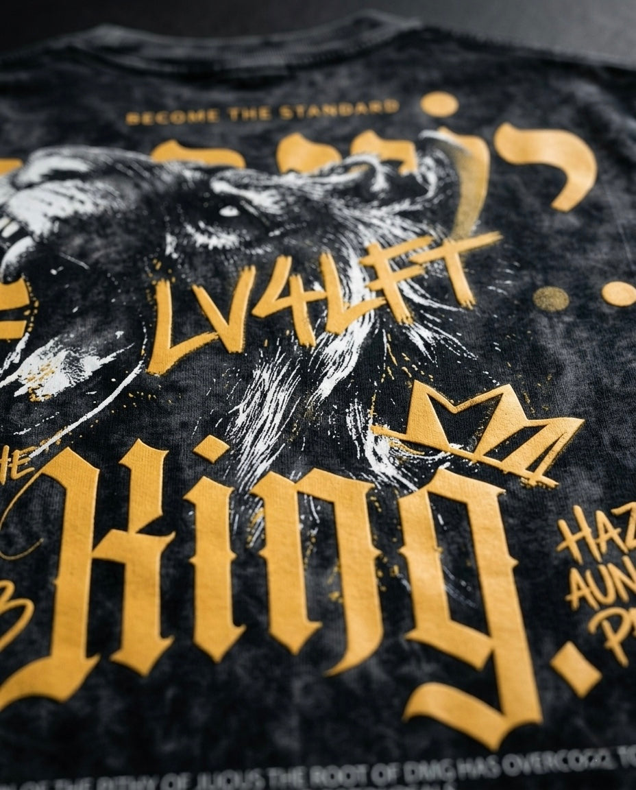 THE KING STANDARD TEE Acid Wash.