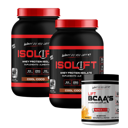 2 ISOLIFT + 1 LIFT BCAA’s Gymrat Combo