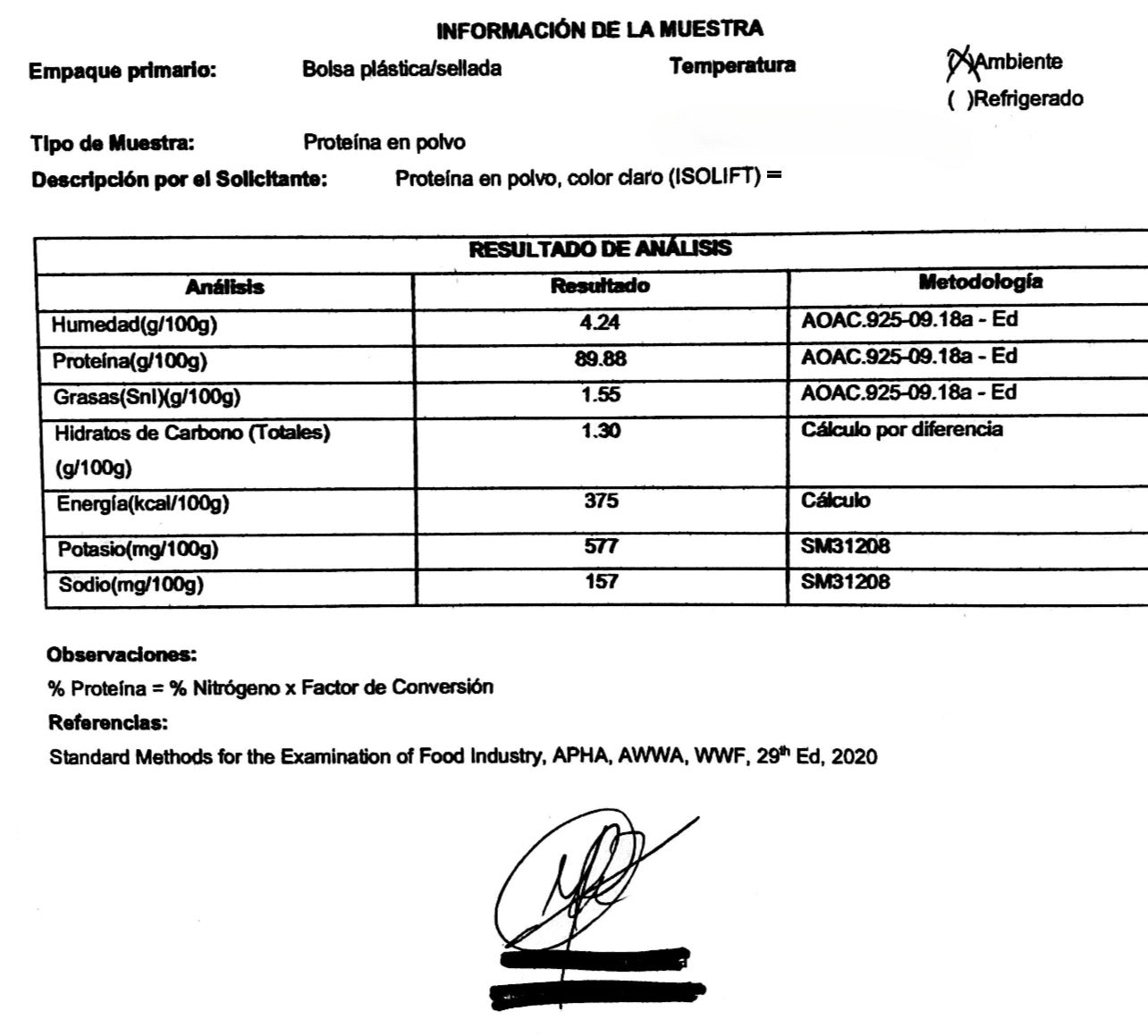 ISOLIFT® Cero Carbs