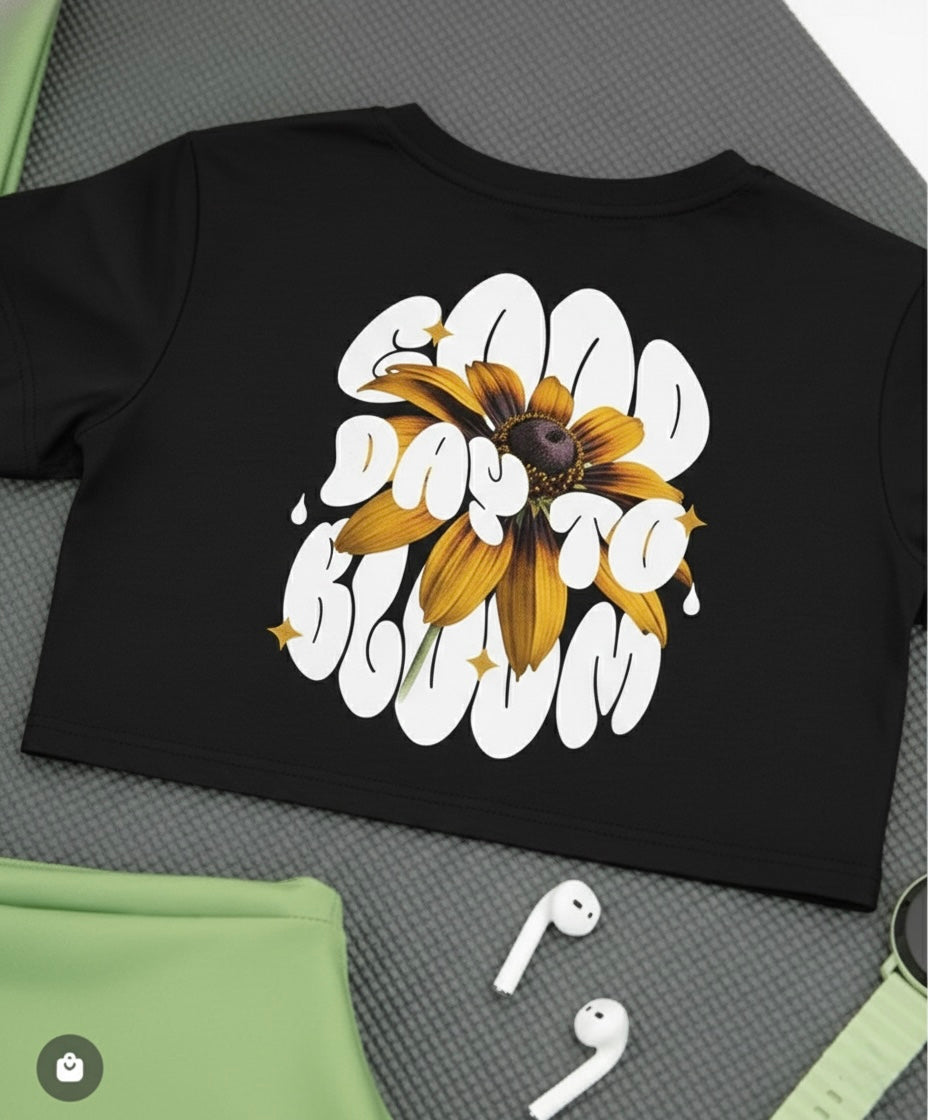 Crop Top Oversize Good Day to Bloom