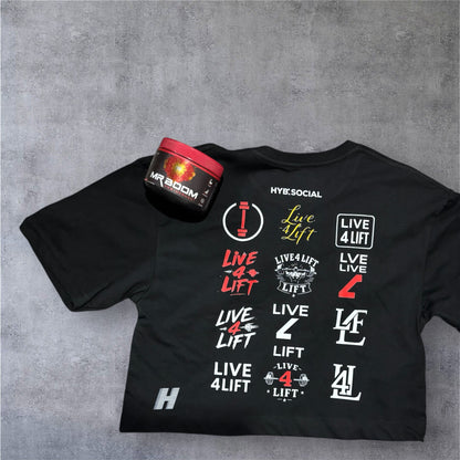 Crop Top Oversize Logo Storm (Live4Lift x HYB)