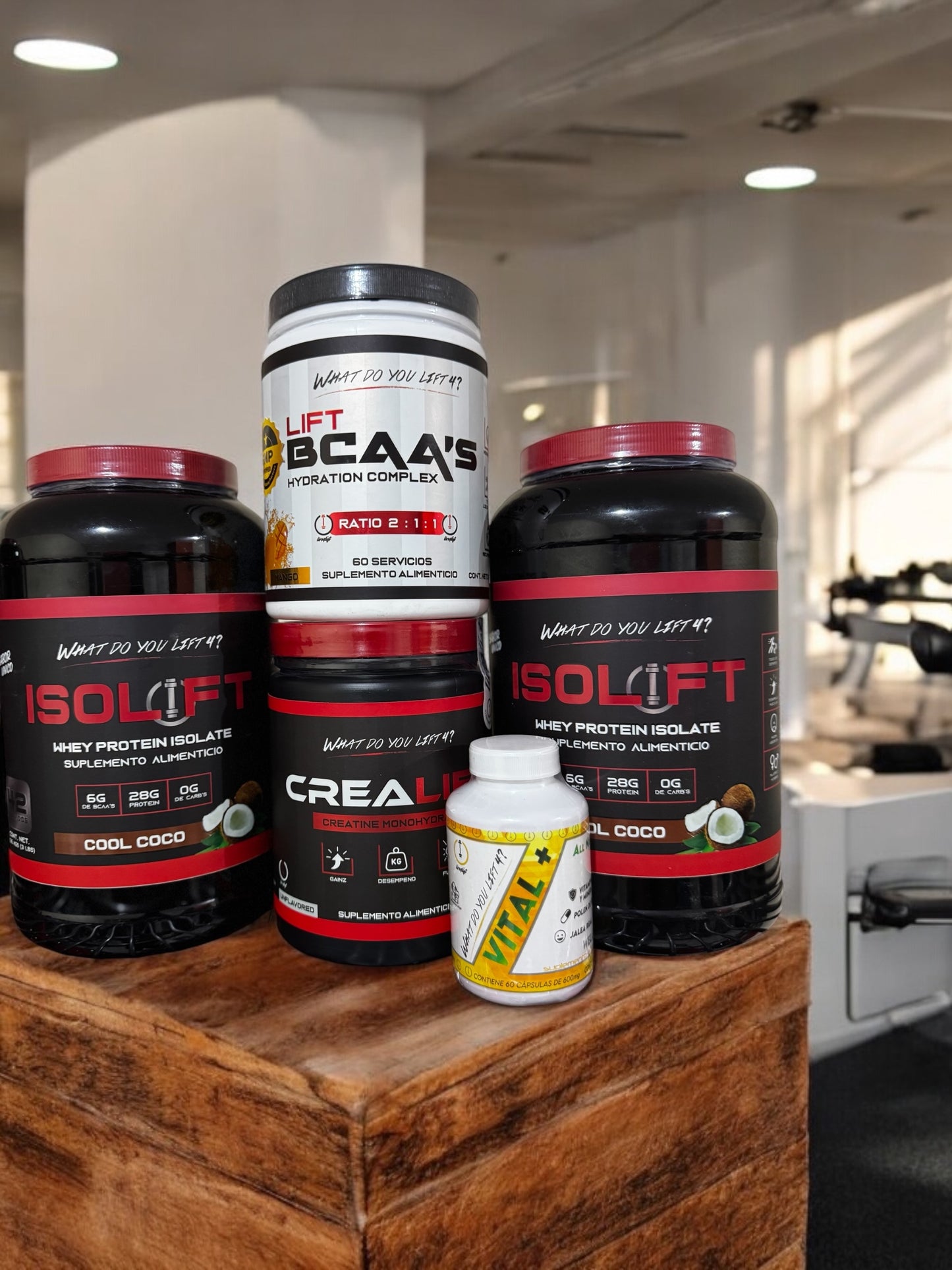 Combo Premium 2 ISOLIFT + 1 CREALIFT + 1 LIFT BCAA + 1 Vital Plus