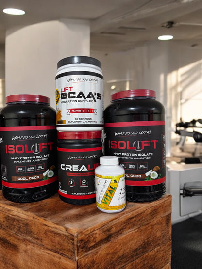 Combo Premium 2 ISOLIFT + 1 CREALIFT + 1 LIFT BCAA + 1 Vital Plus